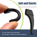 2/40pcs Silicone Ear Hook Anti-slip Glasses Leg Ear Sleeve Bracket Fastener Sunglasses Accessories Grip Anti-fall Eyewear Holder