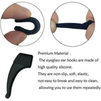 2/40pcs Silicone Ear Hook Anti-slip Glasses Leg Ear Sleeve Bracket Fastener Sunglasses Accessories Grip Anti-fall Eyewear Holder